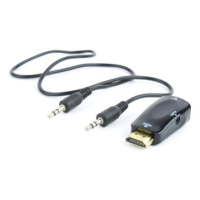 Adaptér C-TECH HDMI na VGA + Audio, M/F