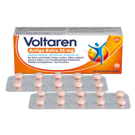 Voltaren Actigo Extra 25mg 20 tabliet