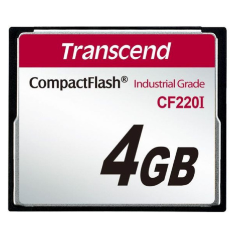 Transcend 4GB INDUSTRIAL TEMP CF220 CF CF (SLC) Fixed disk and UDMA5