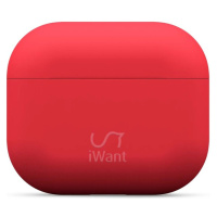 iWant AirPods 3.generácia ultra-tenké puzdro červené