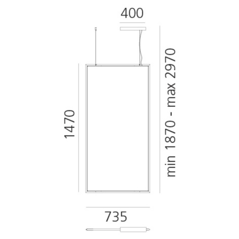 Artemide Discovery Rectangular APP hliník 3 000 K