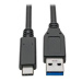 PremiumCord kábel USB-C *USB 3.0 A (USB 3.1 generation 2, 3A, 10Gbit/s) 3m