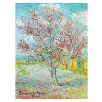 Obraz - 30x40 cm reprodukcia Pink Peach Trees, Vincent van Gogh – Fedkolor