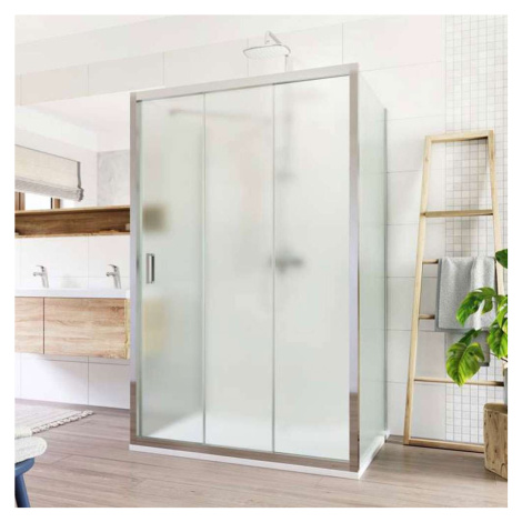 MEREO - Sprchový kút, LIMA, štvorec, 100x100x100x190 cm, chróm ALU, sklo Point CK88632K