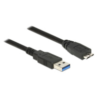 Delock Kábel USB 3.0 Typ-A samec > USB 3.0 Typ Micro-B samec 0,5 m čierny