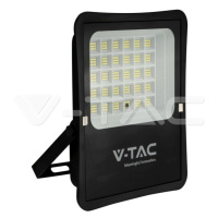 Reflektor LED solárny 20W, 4000K, 2400lm, komplet sada s panelom, čierny VT-55300 (V-TAC)