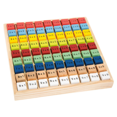 Drevená vzdelávacia tabuľka - farebná násobilka SMALL FOOT