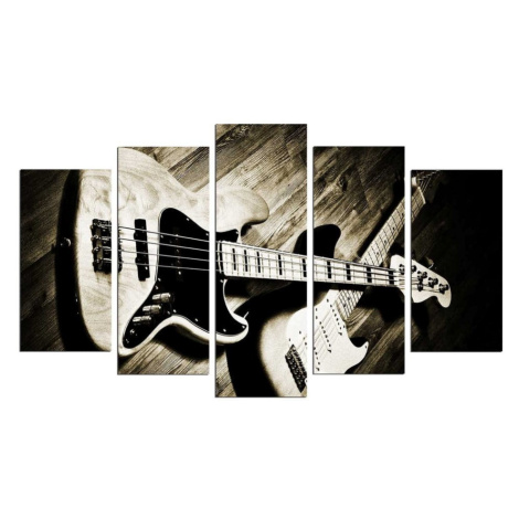 Viacdielny obraz Guitar, 110 × 60 cm Charm