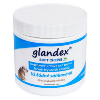 GLANDEX Soft Chews žuvacie valčeky pre psy a mačky 60 ks
