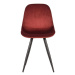Červené zamatové jedálenské stoličky v súprave 2 ks Capri - LABEL51