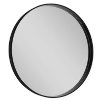 NOTION okrúhle zrkadlo v ráme ø 70cm, čierna mat NT700