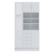 Biela kúpeľňová skrinka 90x182 cm Combi – TemaHome
