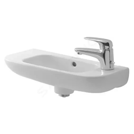 DURAVIT - D-Code Umývadielko, 500x220 mm, s prepadom, s otvorom na batériu vpravo, biela 0706500