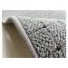 Kusový koberec Udinese šedý ovál - 120x160 cm Vopi koberce