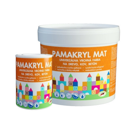 Pamakryl MAT - Vrchná univerzálna farba na kov, drevo a betón 4 kg fialka