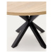 Okrúhly jedálenský stôl v čierno-prírodnej farbe ø 120 cm Argo – Kave Home