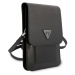 Guess PU Saffiano Triangle Logo Phone Bag Black