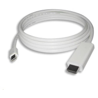 PREMIUMCORD Mini DisplayPort kábel 1.2 na HDMI 2.0, pre rozlíšenie 4Kx2K@60Hz, 3 m