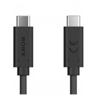 Nabíjací a dátový kábel USB Type-C, USB Type-C, 100 cm, 5000 mA, rýchle nabíjanie, Sony, čierny,