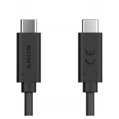 Nabíjací a dátový kábel USB Type-C, USB Type-C, 100 cm, 5000 mA, rýchle nabíjanie, Sony, čierny,