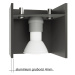 Sivé stropné svietidlo s kovovým tienidlom 10x10 cm Pax – Nice Lamps