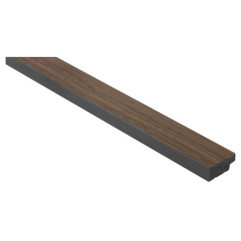 Obkladová lamela ľavé ukončenie Fineza Slat Medium Dark oak 270x3,6 cm SLAT02DOL