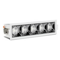 Zapustené bodové LED svietidlo PRO 12° 20W, 6500K, 1600lm, VT-2-21 (V-TAC)