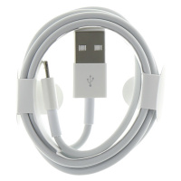 Kábel Apple MD818 iPhone 5, USB-A na Lightning, biely (Bulk)