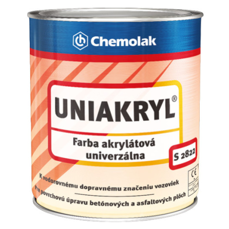 UNIAKRYL S 2822 - Farba na vodorovné dopravné značenie 0,75 L 0405 - modrá CHEMOLAK