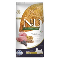 Farmina N&D dog AG adult mini, lamb, spelt, oats & blueberry 7kg