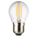 Kvapková LED žiarovka E27 4 W 2 700K filament číra
