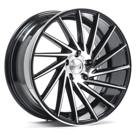 1AV ZX1 hliníkové disky 9,5x19 5x114.3 ET40 GLOSS BLACK & POLISHED