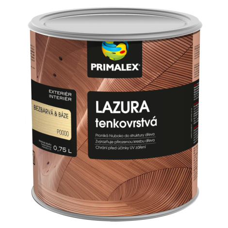 PRIMALEX - Tenkovrstvá lazúra na drevo 0,75 l 22 - palisander