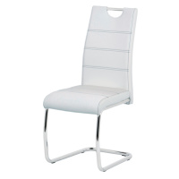 Sconto Jedálenská stolička GROTO biela/strieborná