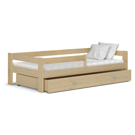 GL Detská posteľ s uložným priestorom Hugo 190x80