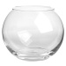 Váza guľatá sklenená 20 cm, 3712345