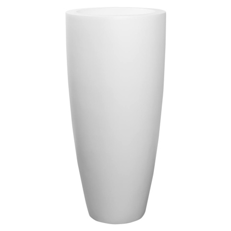Kvetináč Dax, farba matná biela, viac veľkostí - PotteryPots Velikost: XL - v. 100 cm, ⌀ 47 cm Pottery Pots