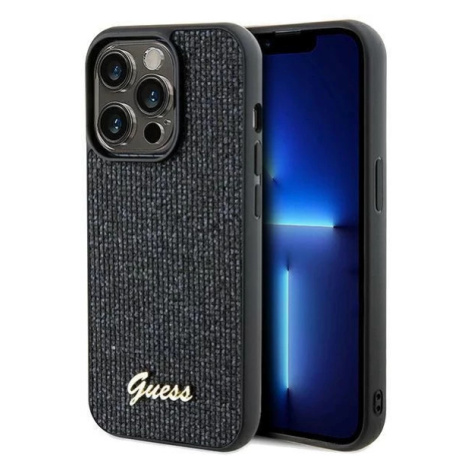 Kryt Guess GUHCP13LPMSDGSK iPhone 13 Pro 6.1" black hardcase Disco Metal Script (GUHCP13LPMSDGSK