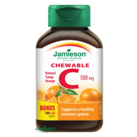 JAMIESON Vitamín C 500 mg s príchuťou pomaranča 120 tabliet na cmúľanie