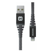 SWISSTEN Nabíjací kábel kevlarový USB Lightning, 1,5 m