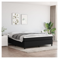 vidaXL Posteľný rám boxspring s matracom čierny 180x200 cm látka