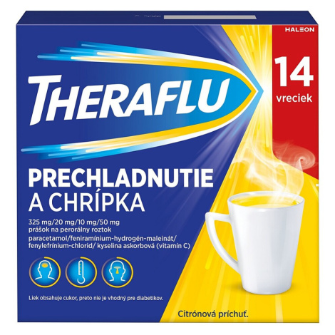 THERAFLU Prechladnutie a chrípka 14 vreciek
