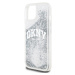 DKNY Liquid Glitter Arch Logo Zadný Kryt pre iPhone 14 Transparent