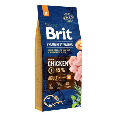 Brit Premium By Nature Dog Adult M Chicken - 15kg