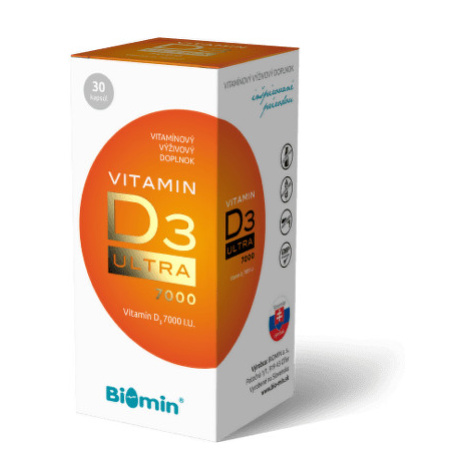 BIOMIN Vitamín D3 ultra 7000 I.U. 30 kapsúl