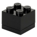 LEGO® mini  box 4 - čierna  46 x 46 x 43 mm