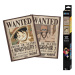 GBeye One Piece Wanted Luffy & Ace Posters 2-Pack 52 x 38 cm