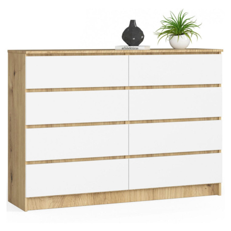 RAUMHIRSCH FURNITURE KOMODA dub Artisan, biela 99/138/40