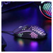 Marvo Myš M399, 6400DPI, optická, 6tl., drátová USB, černá, herní, podsvícená