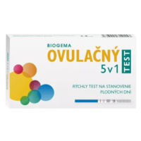 BIOGEMA Ovulačný test 5v1 rýchly test na stanovenie plodných dní samodiagnostický 5 ks